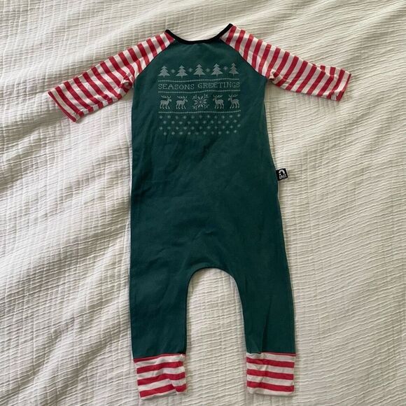 RAGS Christmas holiday seasons greetings romper baby toddler size 12-18 months - Picture 1 of 6